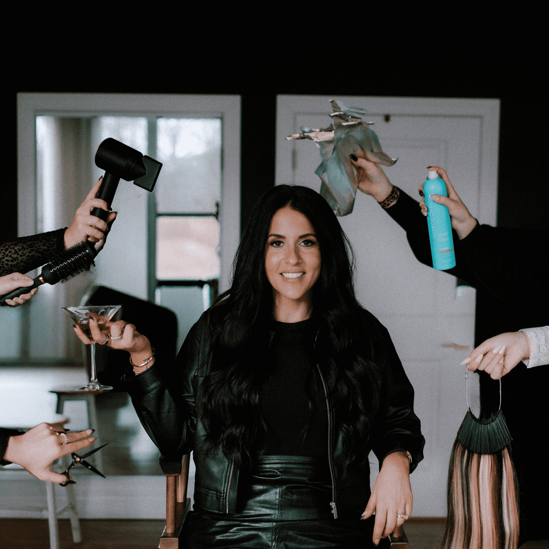 Portrait of Nadine Scherer, a professional stylist at Studio 1921, showcasing their expertise and style.